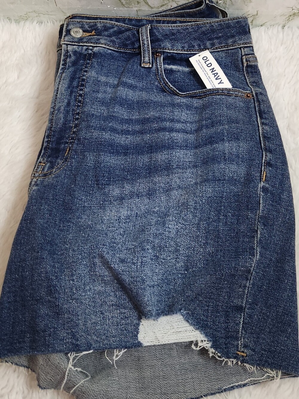 Old Navy High-Rise Distressed Denim Shorts
